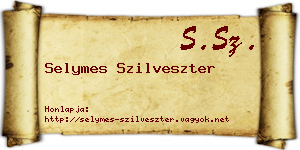 Selymes Szilveszter névjegykártya